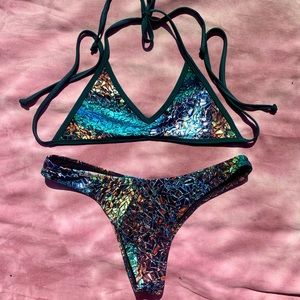 SOLD ON DEPOP! Freedom Rave Wear Ubud Bikini Set
